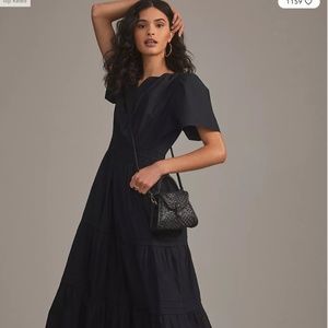 Anthropologie black Summerset maxi dress XLP